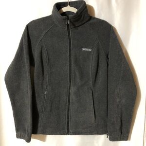 Columbia Women’s Zip-Front Fleece Gray Jacket Size Medium